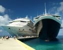 Two Cruise Liners Docked at Port